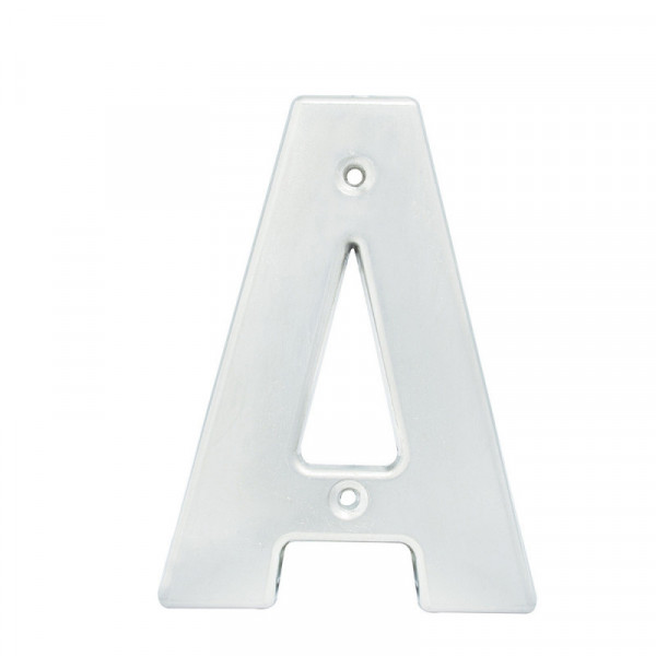 L70AC LOCK Letra A bold 4" cromo satinado Lock | DIHERESA