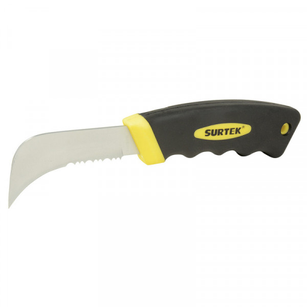 120127 SURTEK Cuchillo dentado de linóleo 8" mango bimaterial Surtek | DIHERESA
