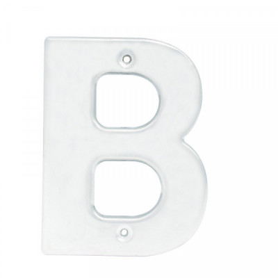 L70BC LOCK Letra B bold 4  pulgadas  cromo satinado