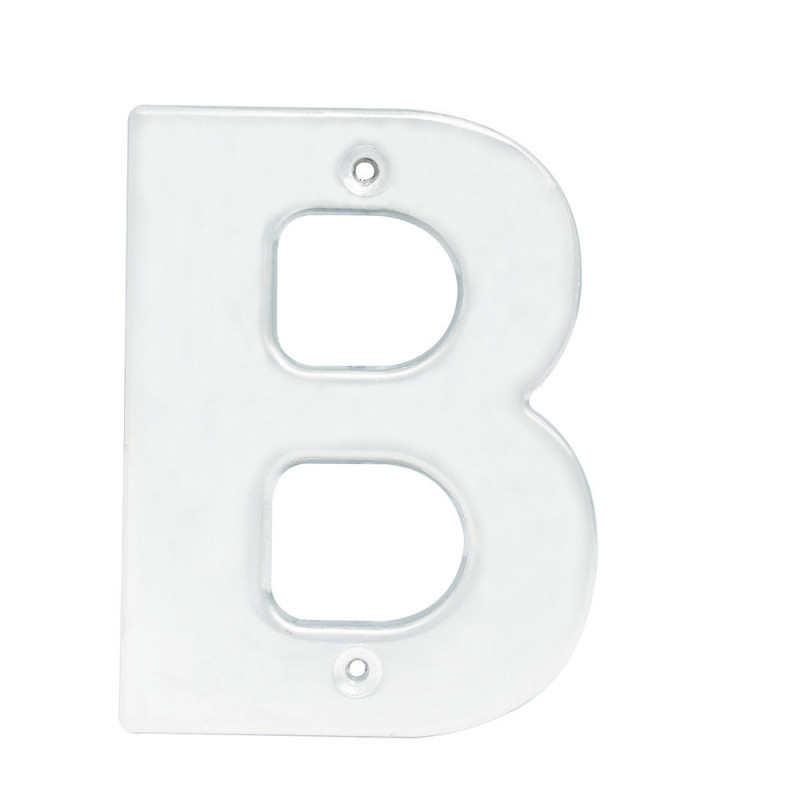 L70BC LOCK Letra B bold 4" cromo satinado Lock | DIHERESA L70BC LOCK Letra B bold 4" cromo satinado Lock | DIHERESA