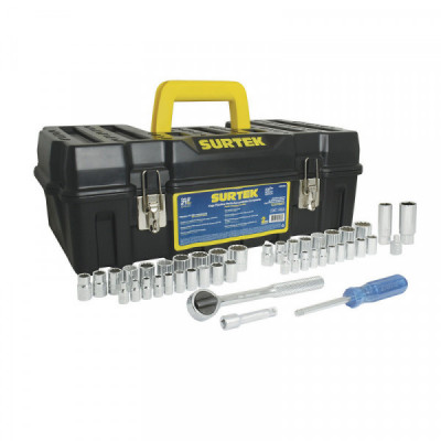 F4451C SURTEK Juego de dados y accesorios 45 piezas 1/4"-3/8" Surtek | DIHERESA