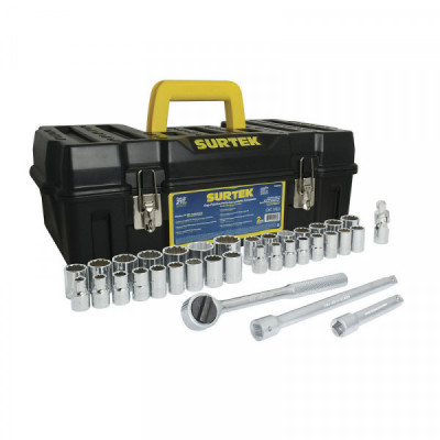F5801C SURTEK Juego de 36 dados y accesorios 1/2" Surtek | DIHERESA