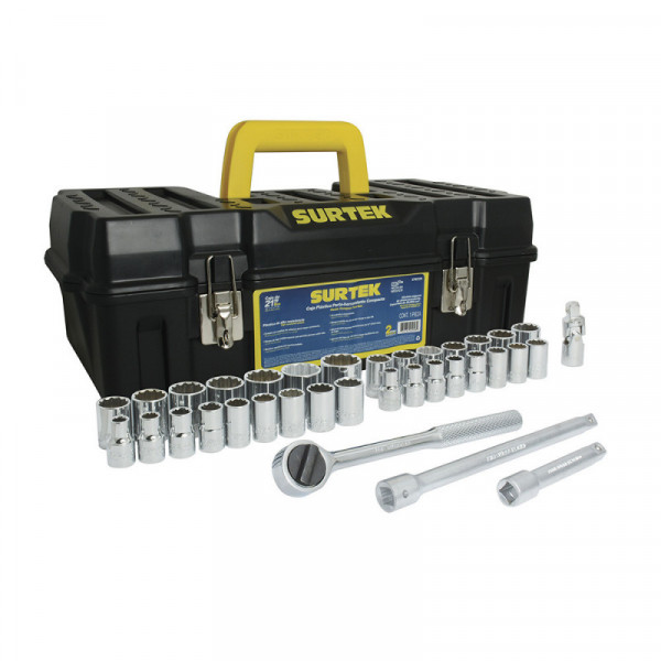 F5801C SURTEK Juego de 36 dados y accesorios 1/2" Surtek | DIHERESA