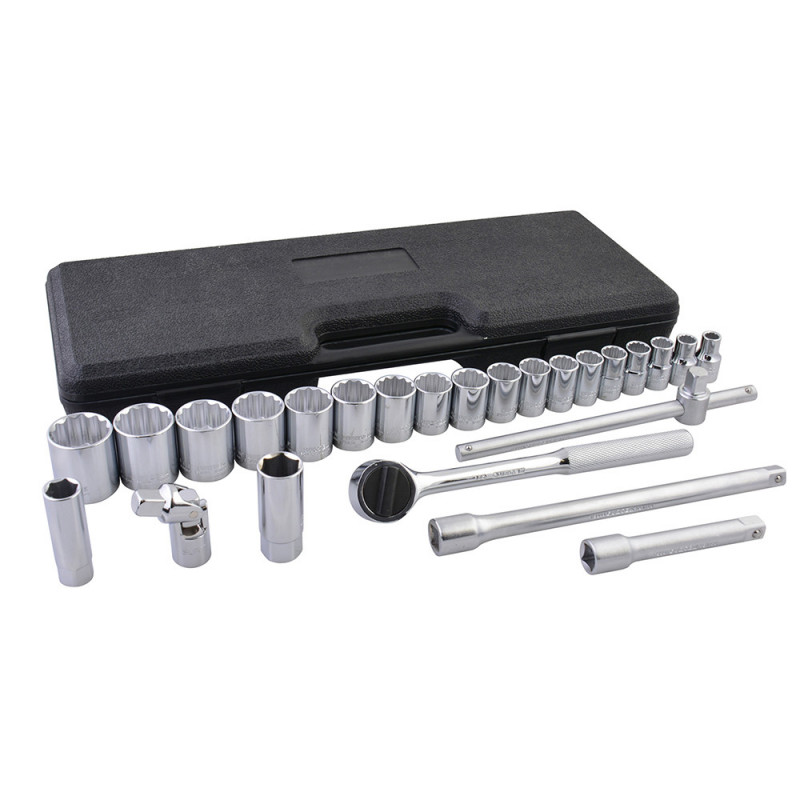 F5800C SURTEK Juego de 25 dados y accesorios combinados 1/2" Surtek | DIHERESA F5800C SURTEK Juego de 25 dados y accesorios combinados 1/2" Surtek | DIHERESA