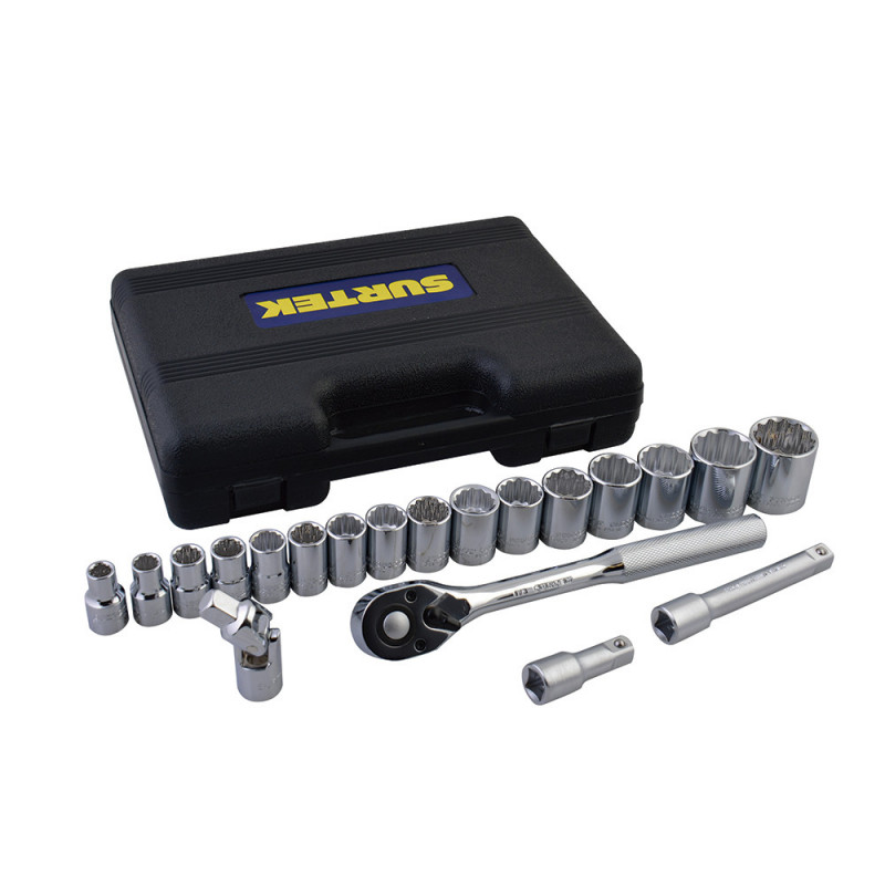 F5800BM SURTEK Juego de 20 dados y accesorios métricos 1/2" Surtek | DIHERESA F5800BM SURTEK Juego de 20 dados y accesorios métricos 1/2" Surtek | DIHERESA