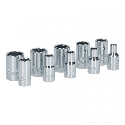 S05M SURTEK Juego de 10 dados métricos 1/4" Surtek | DIHERESA