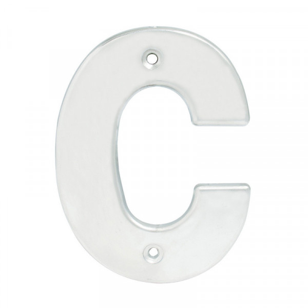 L70CC LOCK Letra C bold 4" cromo satinado Lock | DIHERESA