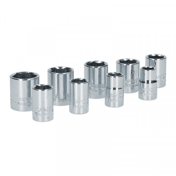 S06M SURTEK Juego de 9 dados métricos 3/8" Surtek | DIHERESA