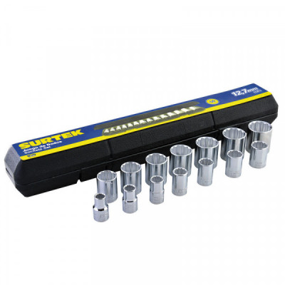 F5800AM SURTEK Juego de 14 dados métricos 1/2" Surtek | DIHERESA