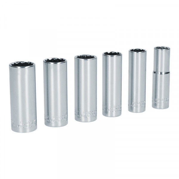 S11S SURTEK Juego de 6 dados largos en pulgadas 1/2" Surtek | DIHERESA