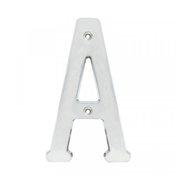 L701ACS LOCK Letra A slim 4" cromo satinado Lock | DIHERESA