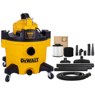 DXV209P 9-Gallon 5-HP Corded Wet/Dry Shop Vacuum with Accessories Included