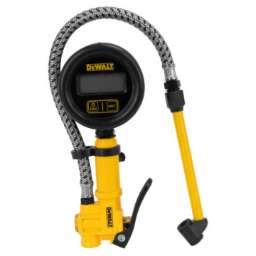 DXCM024-0438 2.5 in Digital Inflator with 15 in Steel braided Hose and Dual Head Chuck