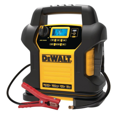 DXAEJ14 1600 Peak Amp Jump Starter with Digital Compressor and USB Power Bank