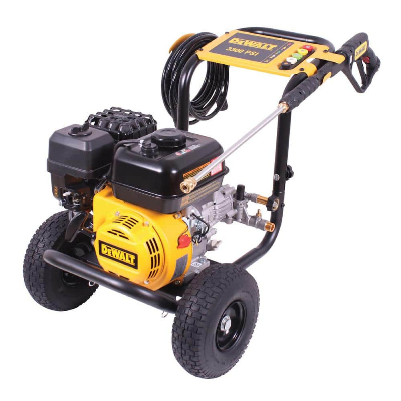 DXPW3300 3300 PSI 2.4 GPM Cold Water Gas Pressure Washer with DeWalt 208cc Engine DXPW3300 3300 PSI 2.4 GPM Cold Water Gas Pressure Washer with DeWalt 208cc Engine