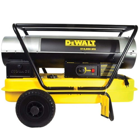 DXH215HD Heavy Duty 215,000 BTU Yellow Forced Air Kerosene Outdoor Space Heater