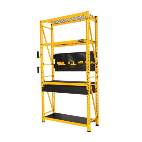 DXST6000WB Yellow 4-Tier Steel Garage Storage Shelving Unit