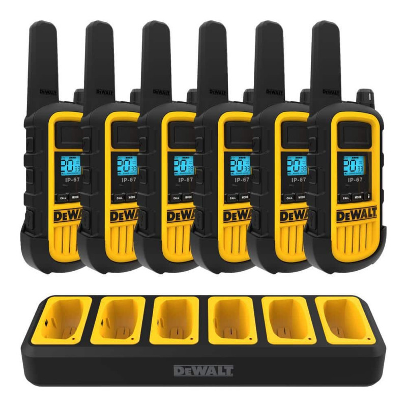 DXFRS800-BCH6B DXFRS800 Heavy-Duty 2-Watt Walkie Talkies with 6-Port Gang Charger DXFRS800-BCH6B DXFRS800 Heavy-Duty 2-Watt Walkie Talkies with 6-Port Gang Charger