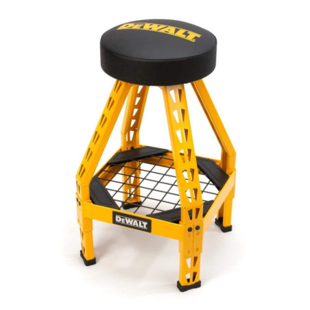 DXSTFH030 32 in. H x 17 in. W x 17 in. D Swivel Shop Stool with Shelf