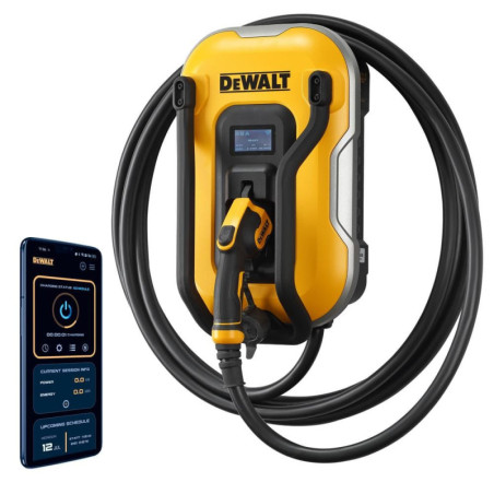 DXPAEV048 Level-2 Wall Mounted Electric Vehicle EV Charger up to 48 Amps, 240-Volt AC 11.5 Kw, 25 Ft. Cable, Weatherproof