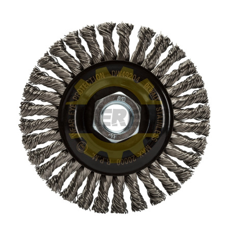DW49204 4"X5/8"-11 HP.020 STAINLESSTRINGRWIREWHL