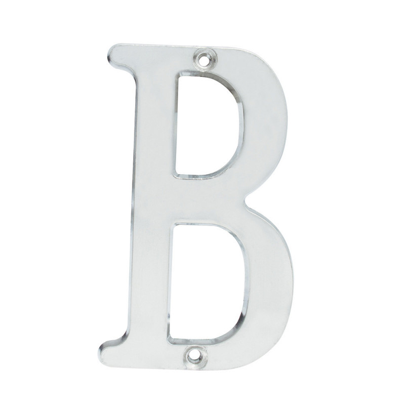 L701BCS LOCK Letra B slim 4" cromo satinado Lock | DIHERESA L701BCS LOCK Letra B slim 4" cromo satinado Lock | DIHERESA