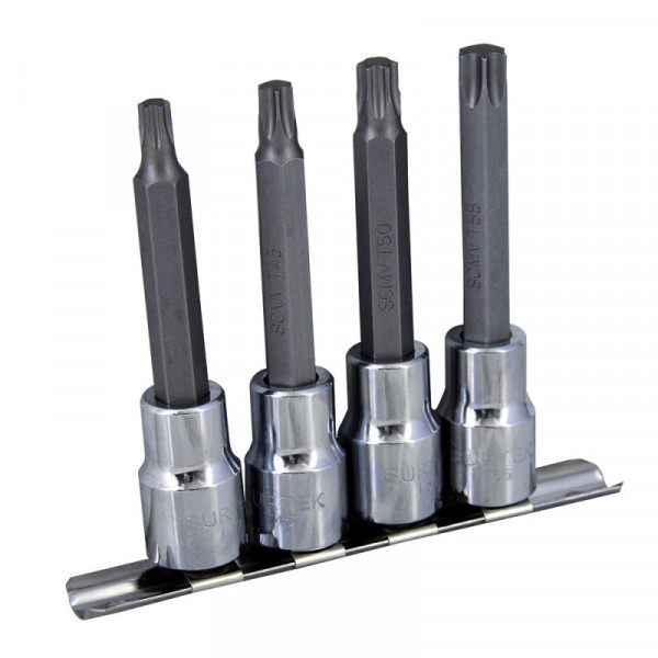 F5800TL SURTEK Juego de 4 dados punta larga Torx 1/2" Surtek | DIHERESA