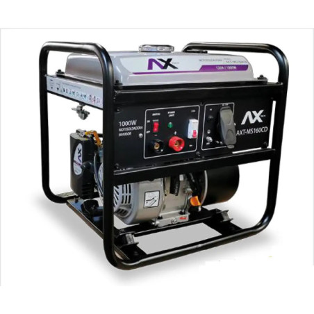 AX TECH MOTOSOLDADORA GASOLINA 70/130A, 110V/60Hz, 7HP, 1000W, CORRIENTE DIRECTA