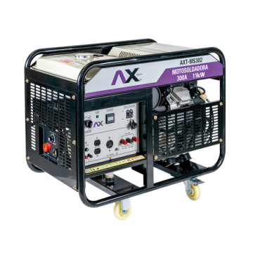 AX TECH MOTOSOLDADORA A GASOLINA DE 300A, 23HP, 11000W / CA, 220V