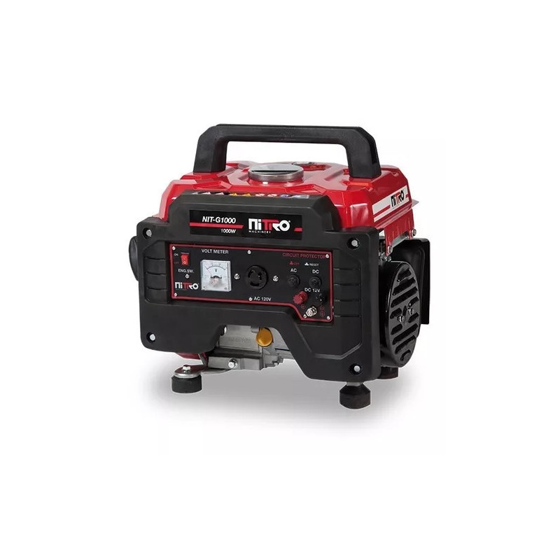 NITRO MACHINERY GENERADOR 1,000Wtts, 2.9 HP, 120V/60Hz NITRO MACHINERY GENERADOR 1,000Wtts, 2.9 HP, 120V/60Hz