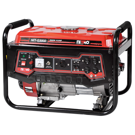 NITRO MACHINERY  GENERADOR 2,800Wtts, 6,5HP,  120-220V/60Hz