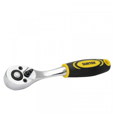 F4449X SURTEK Matraca 1/4" cabeza de pera mango bimaterial Surtek | DIHERESA