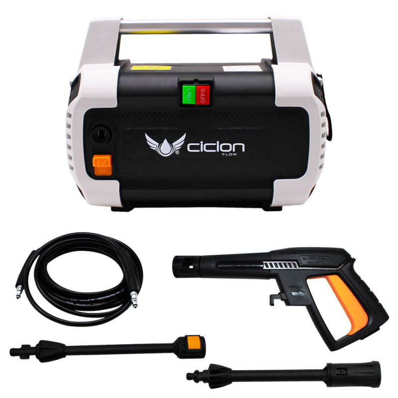 CICLON FLOW HIDROLAVADORA ELÉCTRICA 1300W, 110V, 1160 PSI, 5.5 L/min CICLON FLOW HIDROLAVADORA ELÉCTRICA 1300W, 110V, 1160 PSI, 5.5 L/min