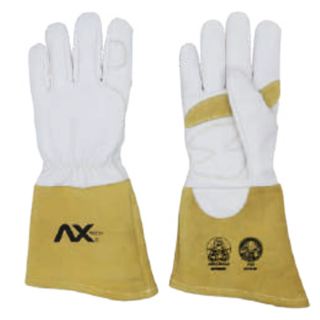 AX TECH GUANTE PARA SOLDADURA MIG/TIG REFORZADO CON PALMA ACOLCHADA