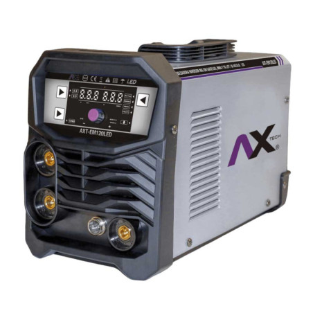 AX TECH SOLDADORA INVERSOR MICROALAMBRE 1 Kg / ELECTRODO Y TIG LIFT 120A, BI VOLTAJE