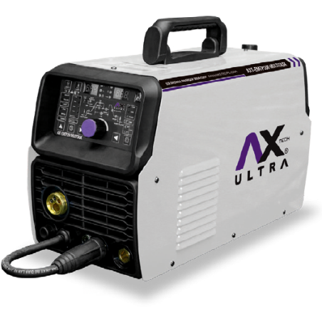 AX TECH SOLDADORA INVERSOR 4 EN 1, MIG/MAG, MMA, TIG Y PLASMA 200A, 110/220V