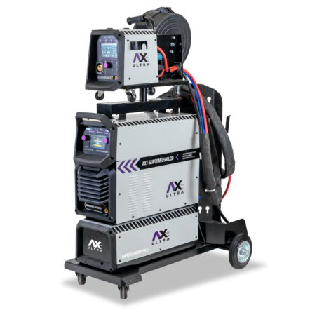 AX TECH SOLDADORA INVERSOR MIG GAS/NO GAS , ELECTRODO Y TIG MULTIFASE Y MULTI VOLTAJE 220V/440V 1 O 3-PH DE USO INDUSTRIAL