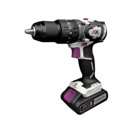 AX TECH ROTOMARTILLO 1/2" BATERIA 20V, 2mA CON MALETIN