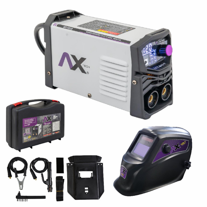 AX TECH COMBO SOLDADORA INVERSOR 140A CON CARETA ELECTRONICA AXT-CE1004-CV AX TECH COMBO SOLDADORA INVERSOR 140A CON CARETA ELECTRONICA AXT-CE1004-CV