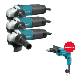 M0901B MINI ESMERIL ANGULAR 4-1/2" 540W 3 PZAS + M0801B Rotomartillo 5/8"