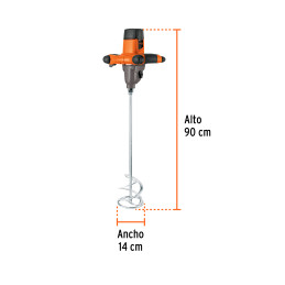 MEZ-140A Mezcladora eléctrica 1400W, TRUPER PRO
