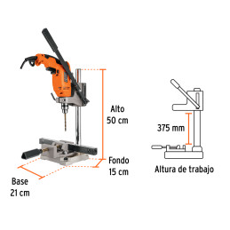 SOP-T12 Soporte vertical para taladro 3/8"-1/2", Truper