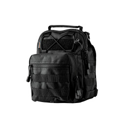 MOLTA-N Mochila táctica negra de hombro, Truper