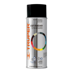 PA-NB-2 Pintura en aerosol, negro brillante, bote tradicional, 400ml