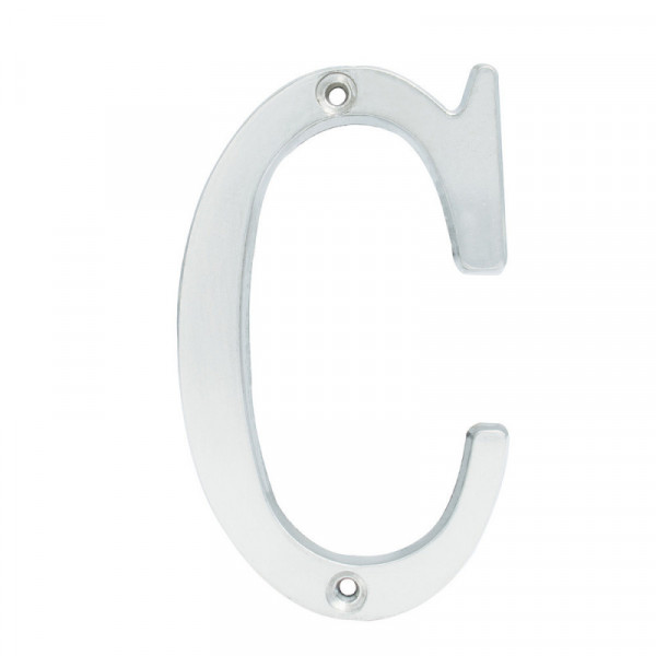 L701CCS LOCK Letra C slim 4" cromo satinado Lock | DIHERESA