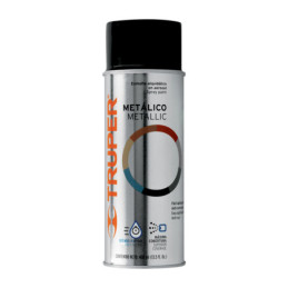 PAM-NE-2 Pintura en aerosol, negro metálico, bote tradicional, 400 ml