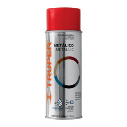 PAM-RO-2 Pintura en aerosol, rojo metálico, 400 ml,Truper
