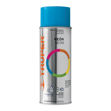 PAF-AZ-2 Pintura en aerosol, azul neón, bote tradicional, 400 ml