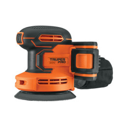 LIRI-20A Lijadora roto-orbital 5', 20V, 1 batería 2Ah, TRUPER PRO