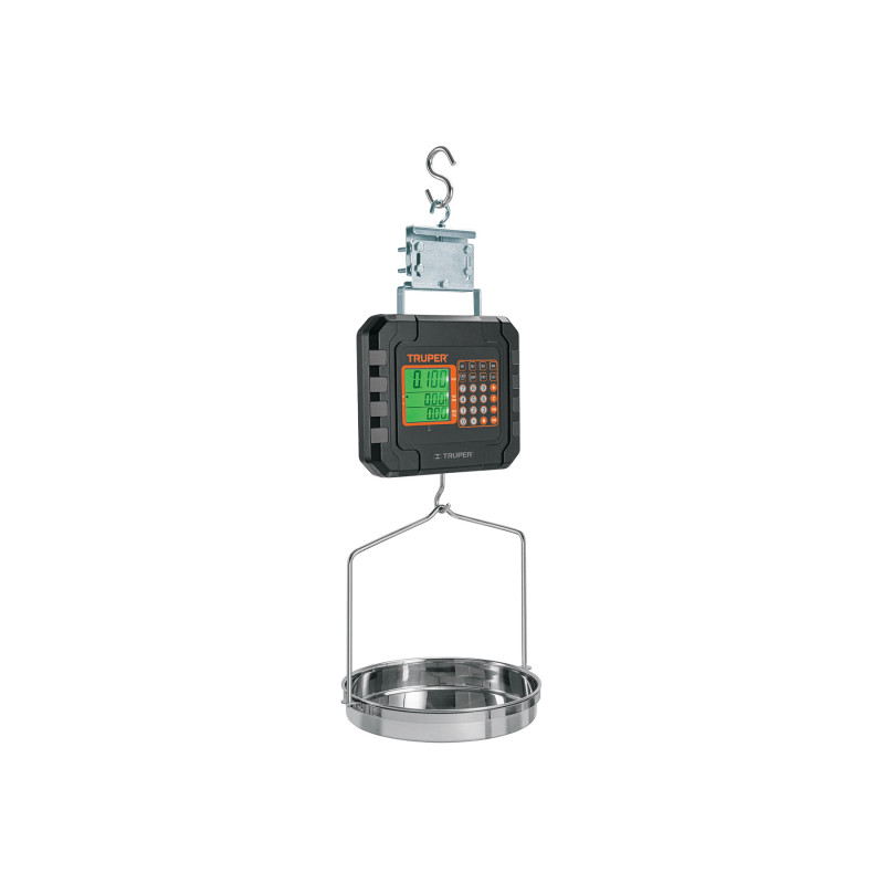 BASE-40C Báscula electrónica colgante, recargable, c/charola, 40 kg BASE-40C Báscula electrónica colgante, recargable, c/charola, 40 kg